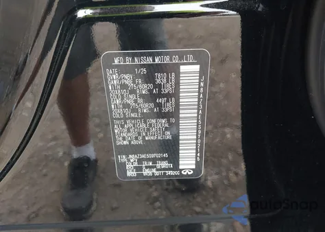 2025 Infiniti Qx80 Pure Awd z USA, uszkodzony, nr VIN JN8AZ3AE5S9702145